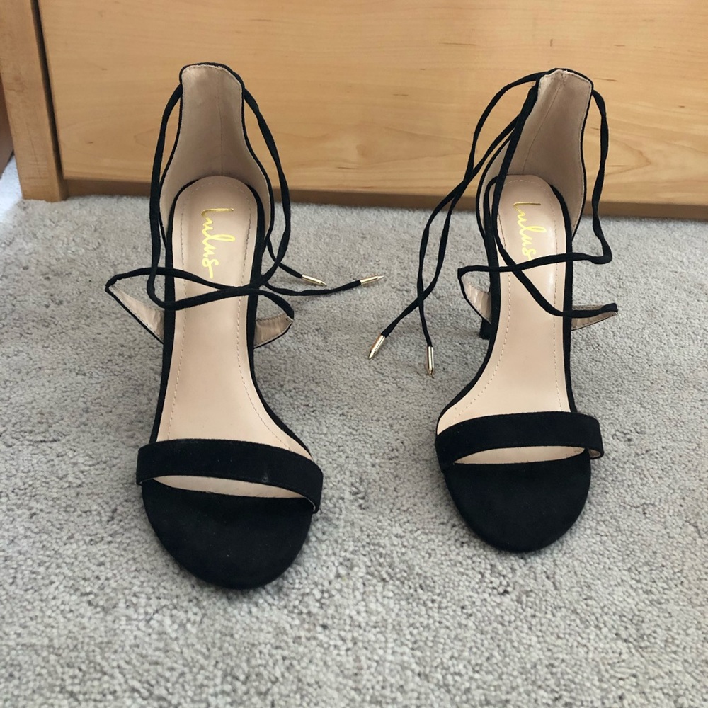Lulus lace up heels
